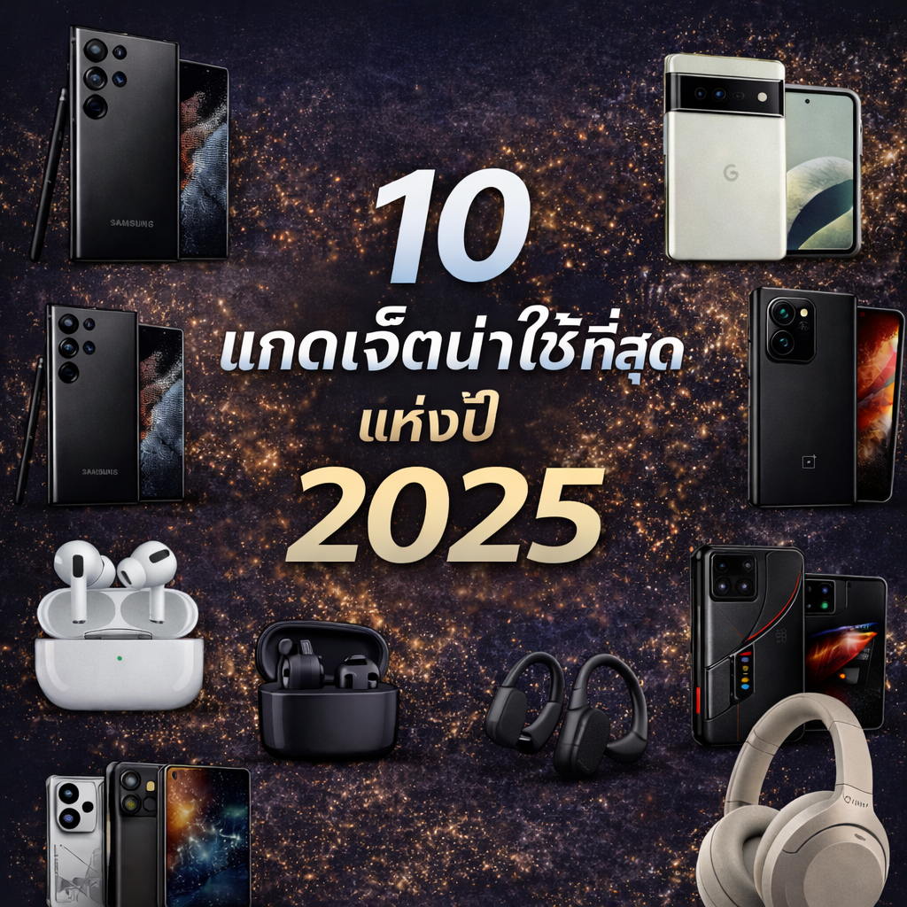 🔥 10 แกดเจ็ตน่าใช้ที่สุดแห่งปี 2025: ครบ จบ คุ้ม ในโพสต์เดียว!